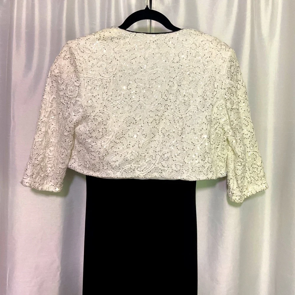 R & M Richard’s Long Formal Bolero Lace Jacket & Dress ( Pre Loved Condition )